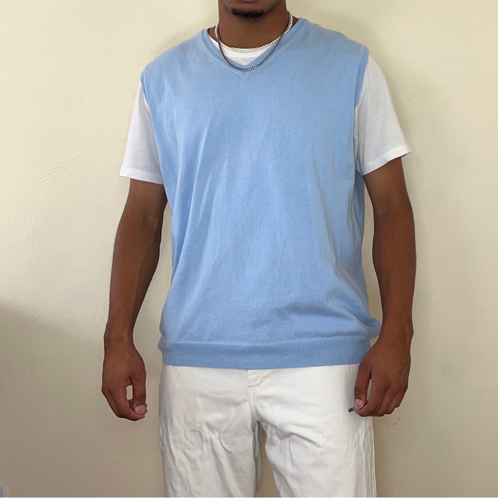 Light Blue Sweater Vest
